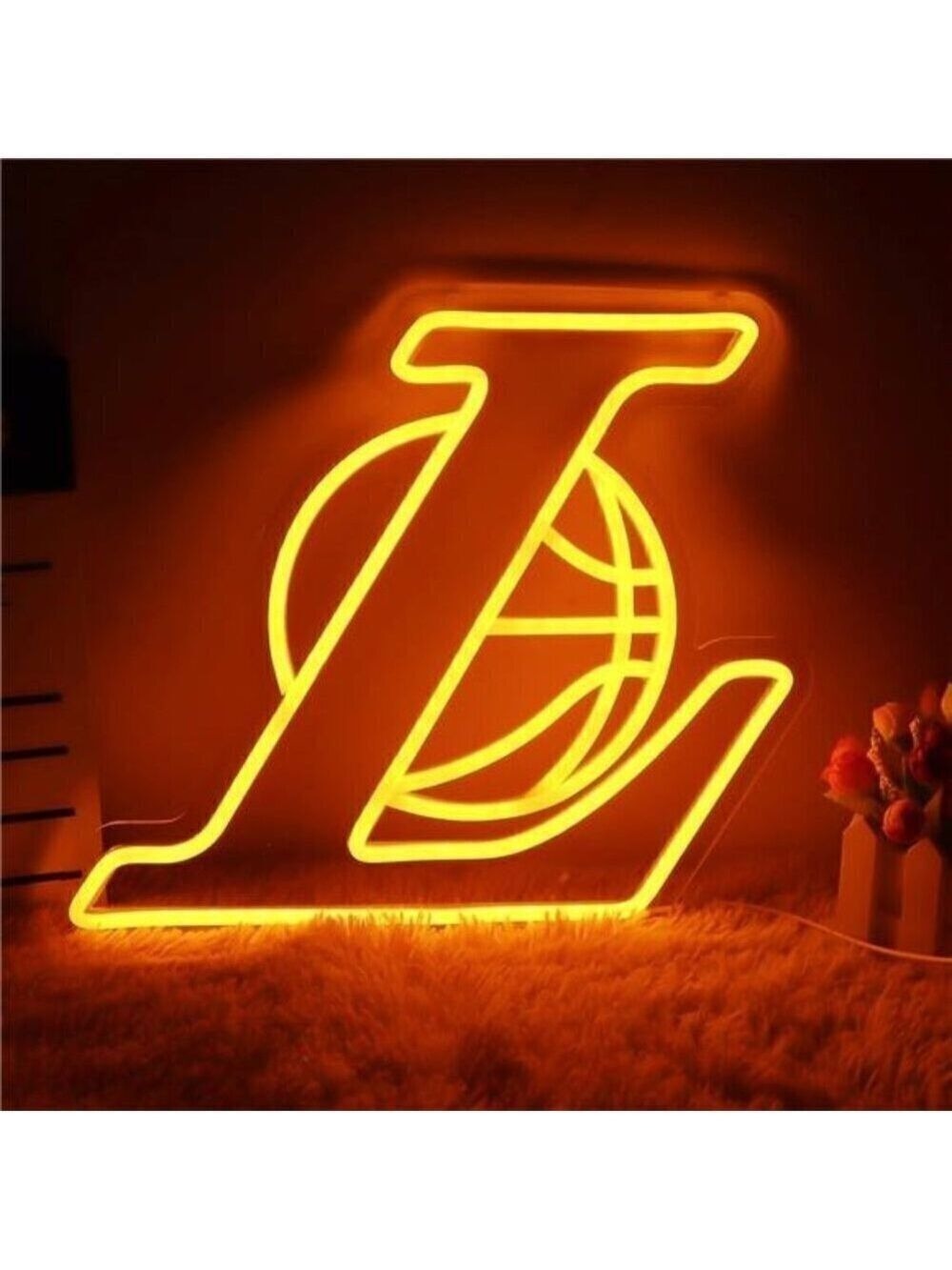 Lakers NBA Neon Sign Wall Decor Basketball Neon Lights Bedroom Led Man Cave Bar